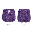 thumbnail image 3 of Salouo Purple Leopard Print Women's 2 in 1 Running Shorts Double-Layer Shorts Athletic Workout Gym Yoga Shorts Running Shorts for Women-XX-Large, 3 of 7