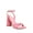 Pink, variant on Women's Kia Bright White Leather Heeled Sandal 9W