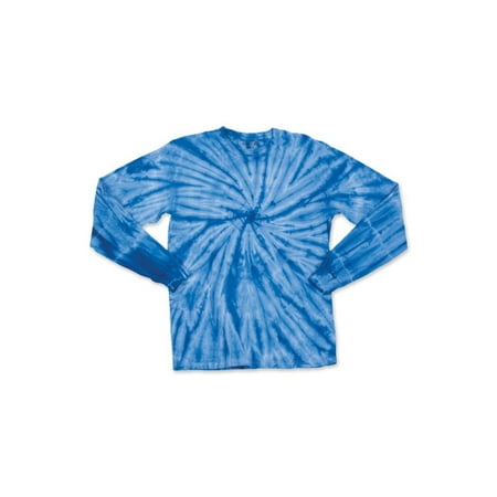 Black Long T-shirt - Youth Cyclone Tie Dye Long Sleeve T-Shirt - Black - S