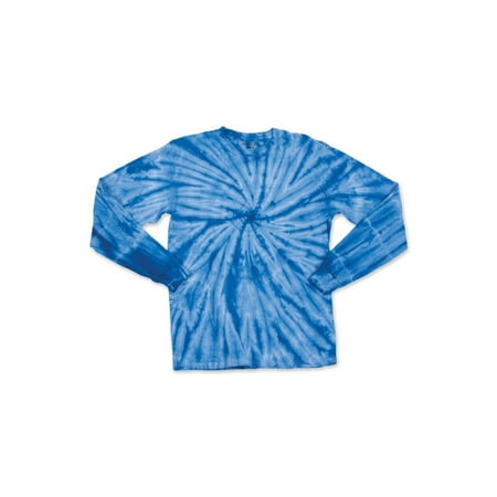 Youth Cyclone Tie Dye Long Sleeve T-Shirt - Black -