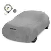 Motor Trend Lightweight Car Cover, Breathable Weather-Resistant Water-Resistant Anti-Moisture Scratch-Resistant, Universal Fit for Cars SUVs, All-Weather Outdoor & Indoor Use, Fits Vehicles Up to 157