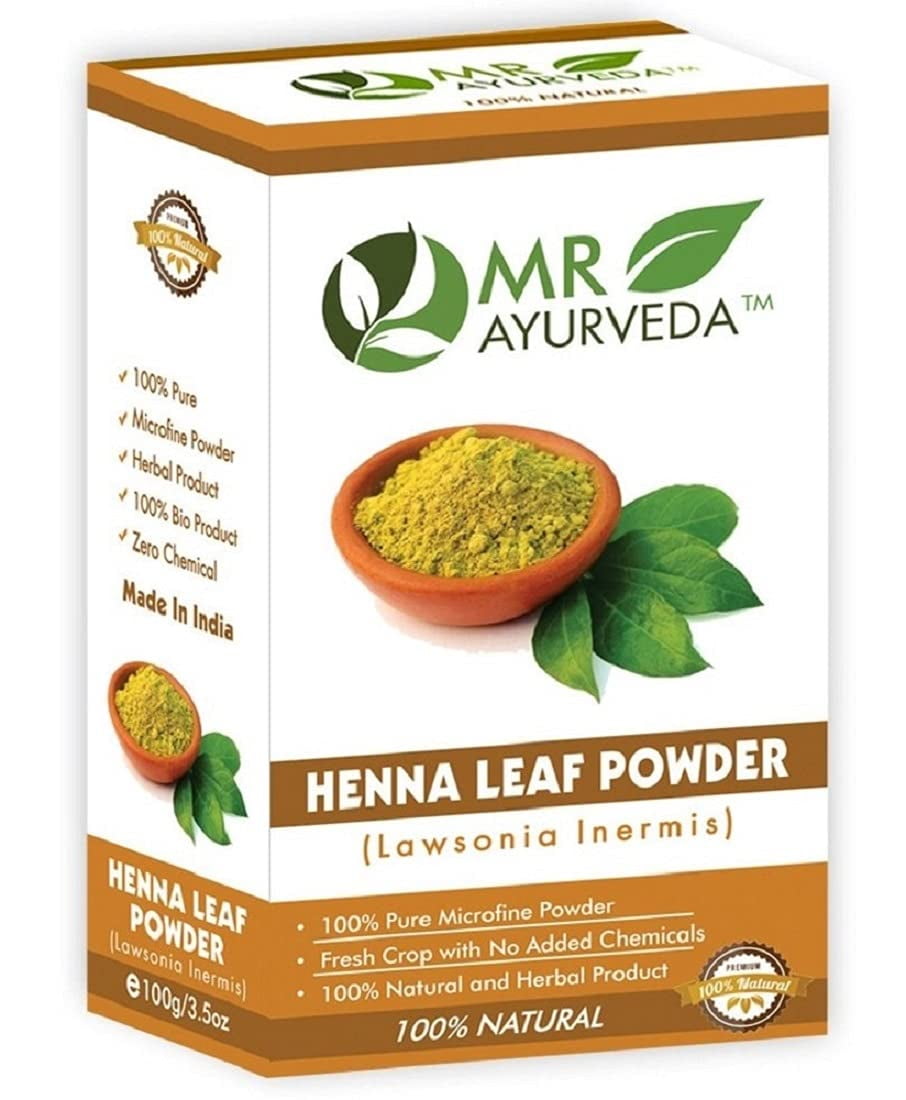 MR Ayurveda 100 Herbal Henna Powder Organic Henna Powder for Hair
