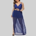 thumbnail image 4 of Qiopertar Robe Jupe Mode Femme Couleur Unie Col Rond Manches Longues Cheville Taille Haute Liquidation Moins de 5$ en Liquidation Offres d'Accès Anticipé, 4 of 9