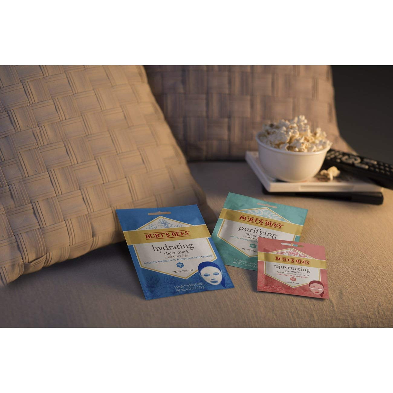 Burt's Bees Rejuvenating Rosehip Seed Jojoba Oil Eye Mask (Pack of 4)