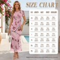 thumbnail image 5 of Psesaysky Couple Matching Clothes Vacation Tropical Sets for Couples Hawaiian Luau Outfit Pink Camo Print Dress Shirts for Men,Womens Short Sleeve Bodycon Maxi Dress for Travel, 5 of 6