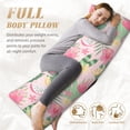 thumbnail image 4 of Body Pillow Cover - Soft Body Pillow Pillowcase, Tropical pitaya Breathable Long Body Pillow Case Cover with Invisible Zipper 20x60in, 4 of 5