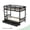 Black, variant on Ktaxon Solid Wood Twin-over-Twin Bunk Bed, Bunk Bed Frame with Guardrails & Charging Station, Black