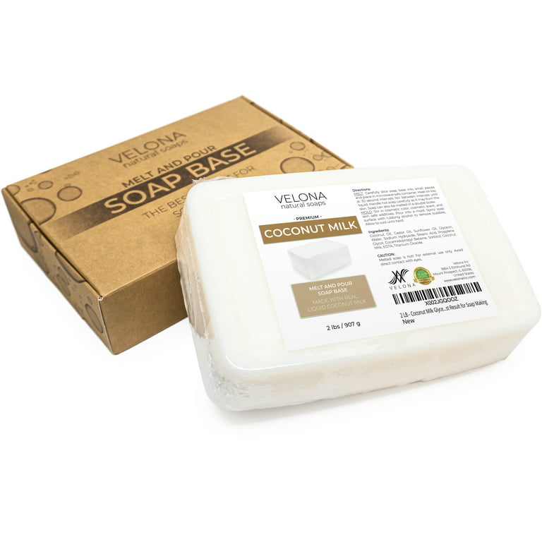 velona 25 LB - Coconut Milk Glycerin Soap Base Bulk SLS/SLES Free | Melt  and Pour | Natural Bar for …See more velona 25 LB - Coconut Milk Glycerin