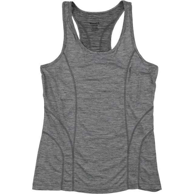 Reebok Racerback Tank Top para mujer, gris, extragrande