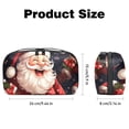 thumbnail image 5 of Santa Claus USB Organizer Oxford Cloth Waterproof Electronic Gadget Storage Bag 5.9x9.44x3.14 in Hard Drive Case Portable Small Box Cell Phone Charger Cord Organizer, 5 of 6