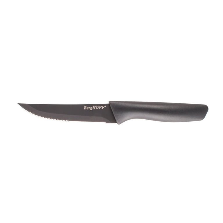 BergHOFF 8pc Nonstick Serrated Steak Knife Set 8.5, Dark Grey