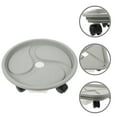 thumbnail image 4 of Grey Plastic Plant Tray with Wheels and Water Container for Storage 16x10 Inches, 4 of 8
