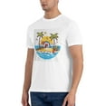thumbnail image 6 of Graphic Tees Beach Summer Gildan Men's Short Sleeve T-Shirt 180g, 6 of 8