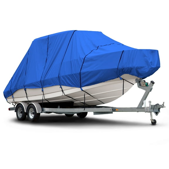 Budge 600 Denier Hard Top and T-Top Boat Cover, Waterproof and UV Resistant, Size BTHT-9: 27'-28' Long, 106" Beam