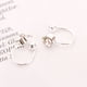 thumbnail image 4 of Un par de pendientes de moda coreana n. degree plata, 4 of 9