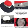 thumbnail image 2 of Women's Outdoor UV Protection Foldable Sun Hats Mesh Widebrim Beach Fishing Hat with Ponytail Hole, 2 of 8