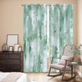 thumbnail image 3 of Green Abstract Kitchen Curtains 84 Inch Length, Modern Oil Painted Art Contemporary Grommet Top Bedroom Living Room Curtains, Light Filtering Cafe Curtain Drapes 2 Panels Set 84''x84'', 3 of 9