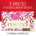 thumbnail image 2 of Merci Finest Valentine's Day Assorted Chocolate Candy Gift Box, 14.08 oz, 2 of 8