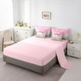 thumbnail image 5 of Castle Fairy Kawaii Ribbon Bow Girl Bedding Comforter Set 7-Piece,Abstract Marble King Bedding Sets,Dreamy Princess Glitter Ultra Soft Bed Sheets,Super Cozy Room Decor,Reversible, 5 of 8