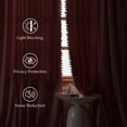 thumbnail image 3 of NICETOWN Pink Velvet Curtains for Girls' Room, Room Darkening Rod Pocket Thermal Insulating Luxury Pom Pom Velvet Drapes for Bedroom Living Room Home Theater, 52"x84", 2 Panels, 3 of 9