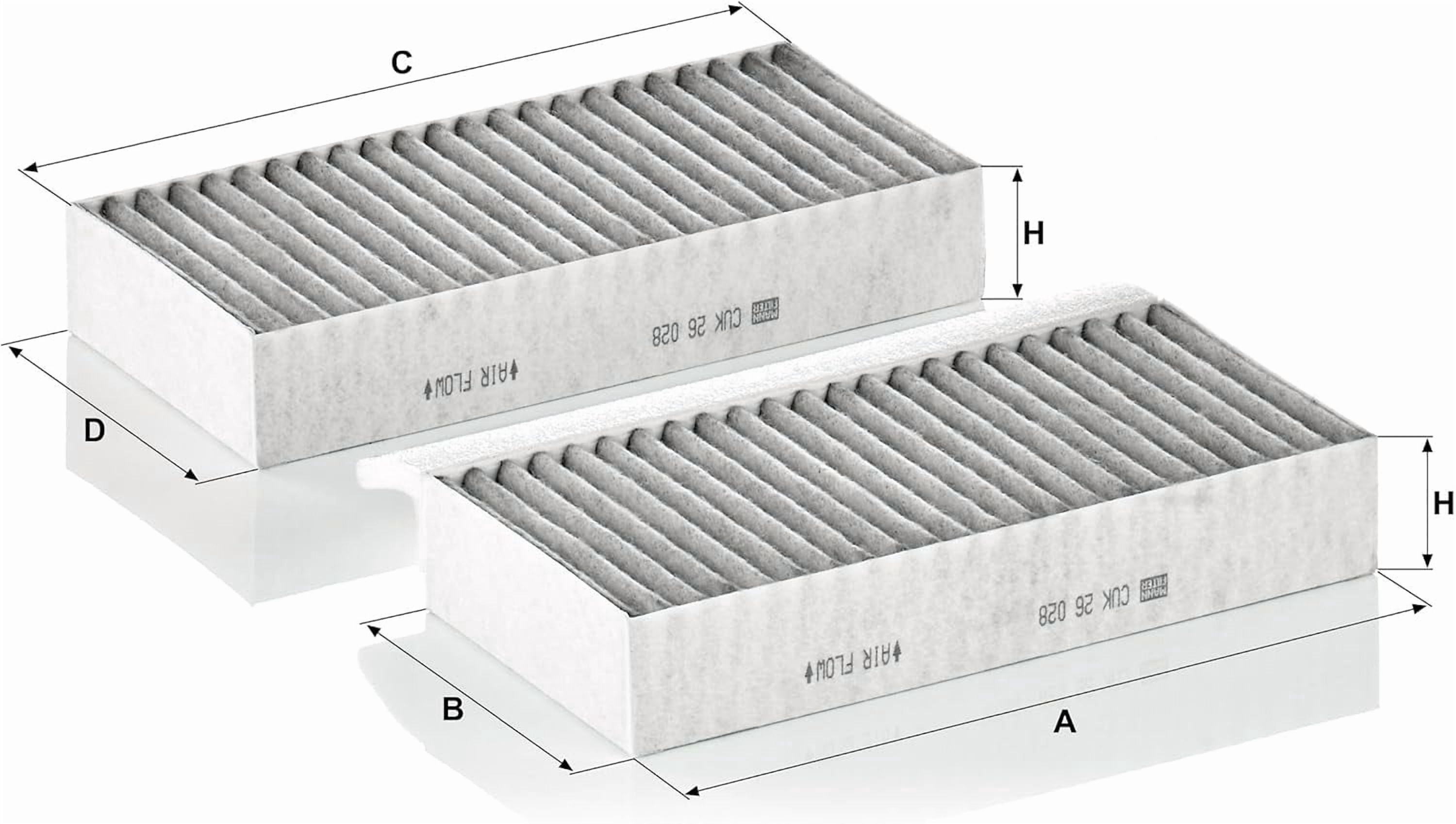 MANN-FILTER CUK 26 028-2 - Cabin Air Filter
