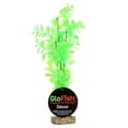thumbnail image 4 of (6 pack) GloFish Plant Aquarium Décor, Green And Yellow Large, Fluorescent Under Blue LED Light, 4 of 9