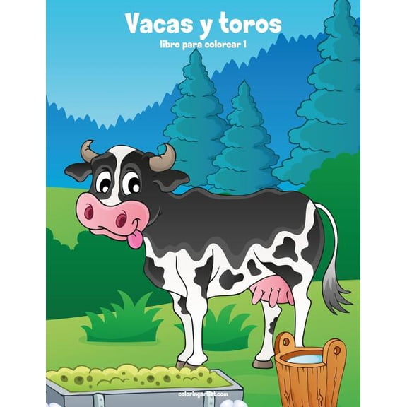 Vacas Y Toros Vacas y toros libro para colorear 1, Book 1, (Paperback)