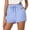 Sky Blue, variant on HOWPAY Women's Shorts Baggy Loose Fit High Waisted Elastic Pull on Bottoms Solid Color Casual Comfy Summer Sports Beach Vacation Clothes Army Green L