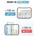 thumbnail image 2 of BAGSMART Clear Toiletry Bag, 3 Packs TSA Approved Water resistant Quart Size Travel Organizer, Airport Airline Travel Essential Carry On Makeup Cosmetic Bags for Women, Black, 2 of 6