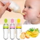 thumbnail image 1 of Cuchara para bebé Biberón Cuentagotas Cucharas de silicona para alimentar Medicina Niños Cubiertos para niños pequeños Utensilios Accesorios para niños Recién nacido Amarillo, 1 of 4