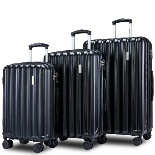 3 Piece Luggage Sets on Sale, Portable Carryon Suitcase with TSA Lock