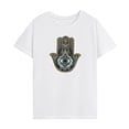 thumbnail image 1 of Camiseta para mujer Verano Tops Elegante Cuello Regular Camiseta para Trip Street M, 1 of 7