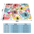 thumbnail image 4 of XMXT Flannel Throw Blanket for Couch, Colorful Cartoon Elephant Bed Sofa Decor Blankets for Home Bedroom, 80 x 60 inches, 4 of 9