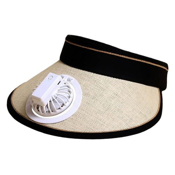 Portable Shade Fan Cap, Summer Sun Visor Hat Beach Cap, Protection