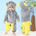 thumbnail image 3 of Animal Baby Jumpsuits Baby Girl Boy Hooded Romper Soft Baby Long Sleeve Romper Clothes for Baby 2-3 Years, 3 of 4