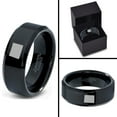 thumbnail image 4 of Tungsten Wyoming The Equality State Band Ring 8mm Men Women Comfort Fit Black Beveled Edge Polished, 4 of 4