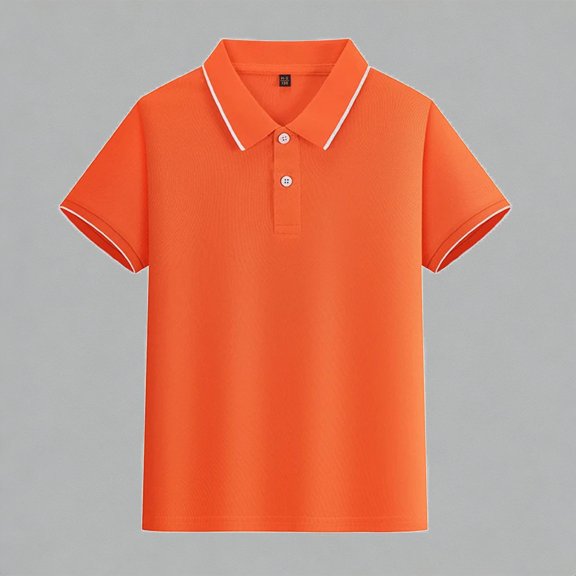 Krdevn Kids Boys Girls Pique Polo Shirt With Short Sleeve Breathable Cotton Blend Casual School Uniform Top,9-10 Years