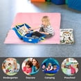 thumbnail image 3 of KAINSY Personalized Name Toddler Nap Mat with Blanket and Pillow Case, Soft and Cozy for Preschool, Children Daycare, Custom Owl Theme Kids Sleeping Bag for Boys and Girls, 3 of 8