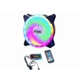 thumbnail image 1 of Computer Radiator Fan 12cm Case Cooling Rgb Cool Lighting Efficient Heat Dissipation Aura Sync Controller Three Option 1 Fan, 1 of 5