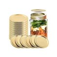 thumbnail image 5 of 30 tapas de boca regular para enlatar, tapas de tarro de masón de 70 mm para enlatar, tapas doradas reutilizables a prueba de fugas, material de calidad alimentaria, aptas y herméticas (ir, 5 of 5