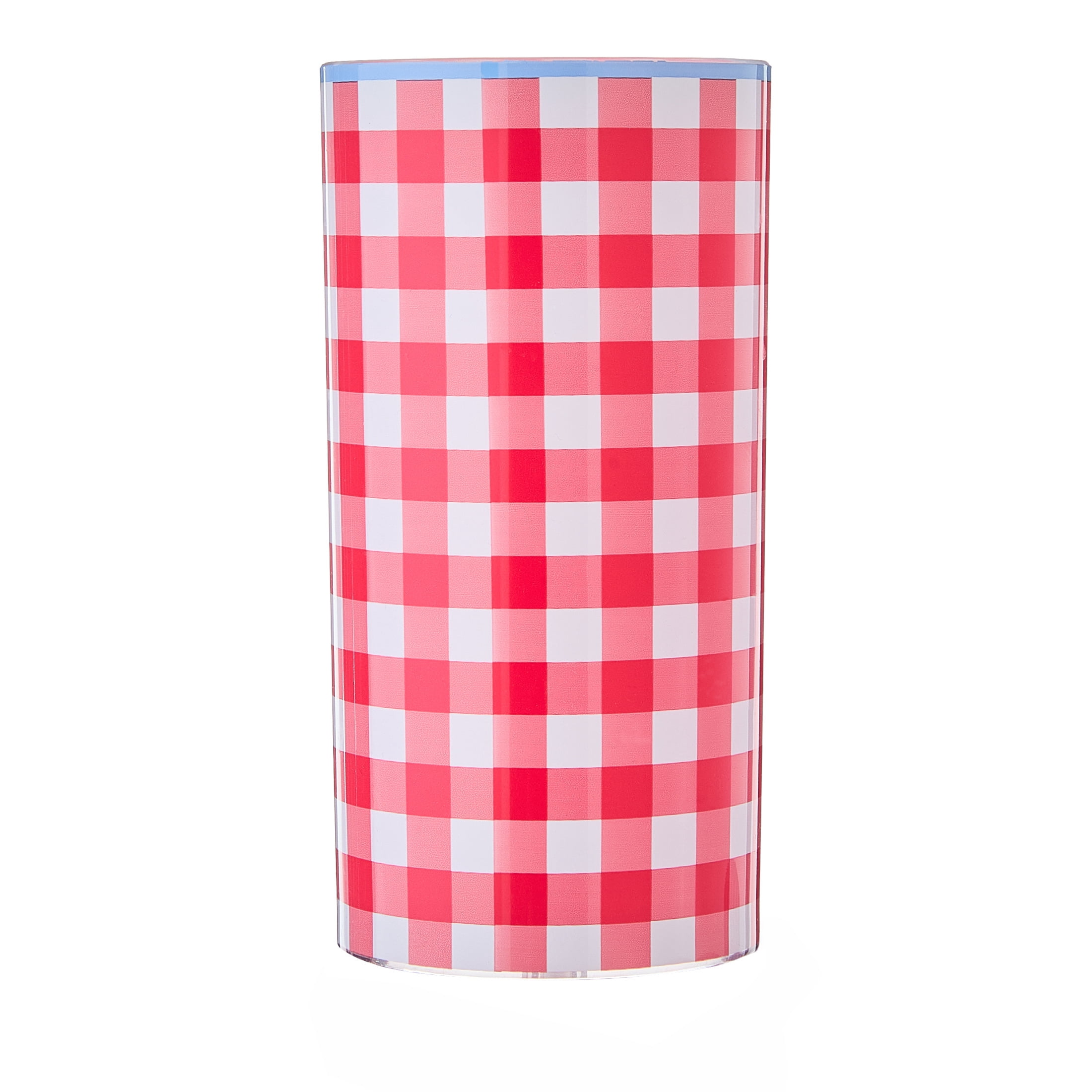 Sheila Bridges Philadelphia Collection Red Gingham Tumblers, 4 Count
