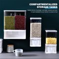 thumbnail image 3 of Dispensador de arroz Caja de almacenamiento de alimentos secos montada en la pared Contenedores de granos de cereales sellados Hugtrwg Para estrenar, 3 of 7