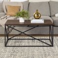 thumbnail image 4 of 40" Modern Geometric Coffee Table - Dark Concrete, 4 of 6