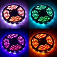 thumbnail image 3 of LED Strip Light 16.4FT 5M SMD 5050 Waterproof 300LEDs Color Changing RGB Flexible Lamp Kit With 44 Key IR Remote Controller and 12V 5A Power Supply for Home Decor, 3 of 6