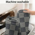 thumbnail image 5 of Dark Gray and Light Gray Checkered Pattern Bathroom Rugs Mat,Non Slip Microfiber Bathroom Rug,Rubber Backing,Soft Bathroom Mats for Bathroom Floor,Tub and Shower,17x27in(43x68cm), 5 of 5