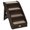 Brown, variant on PawHut Pet Stairs Foldable, Dog Ramp 4-Level with Nonslip Soft Mats, Gray