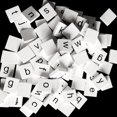 thumbnail image 1 of 100 Wooden Tiles Letters Crafts Lower Case Alphabet Blcoks Board Woodcrafts, 1 of 8