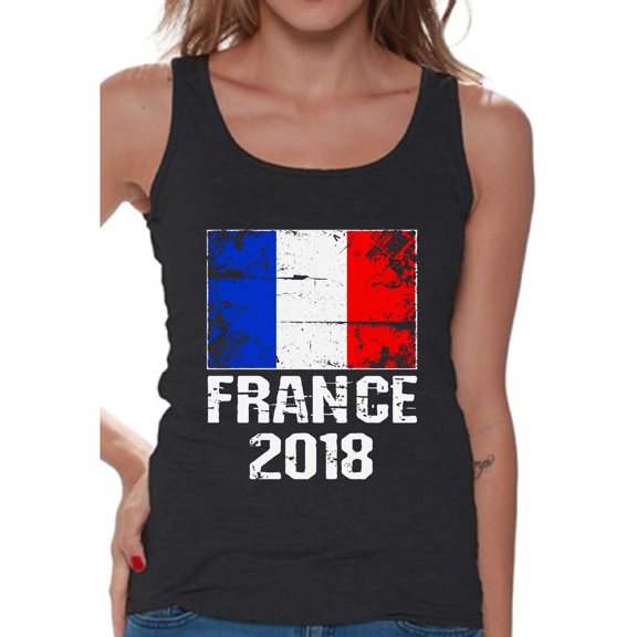 Awkward Styles France 2018 Tank Top for Women French Football Tank French Flag