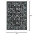 thumbnail image 2 of Couristan 71423636053076T 5 ft. 3 in. x 7 ft. 6 in. Sultan Treasures All Over Mashhad Rug, Black, 2 of 4