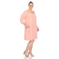 thumbnail image 2 of White Mark Robe Évasée à Encolure Croisée pour Femme, 2 of 6